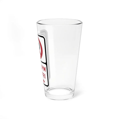 PBOT Road sign P1080R (Oregon) (Road Sign) Pint Glass 16oz - Go Mug Yourself