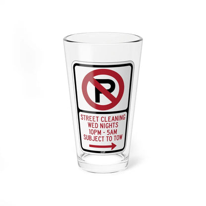 PBOT Road sign P1110R (Oregon) (Road Sign) Pint Glass 16oz 16oz - Go Mug Yourself