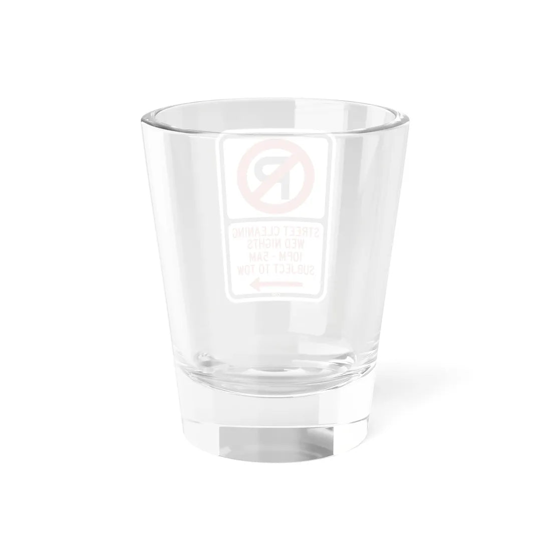 PBOT Road sign P1110R (Oregon) (Road Sign) Shot Glass 1.5oz - Go Mug Yourself