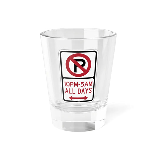 PBOT Road sign P1190D (Oregon) (Road Sign) Shot Glass 1.5oz 1.5oz - Go Mug Yourself