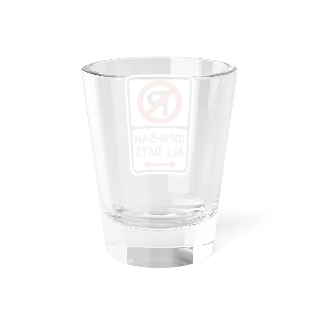PBOT Road sign P1190D (Oregon) (Road Sign) Shot Glass 1.5oz - Go Mug Yourself