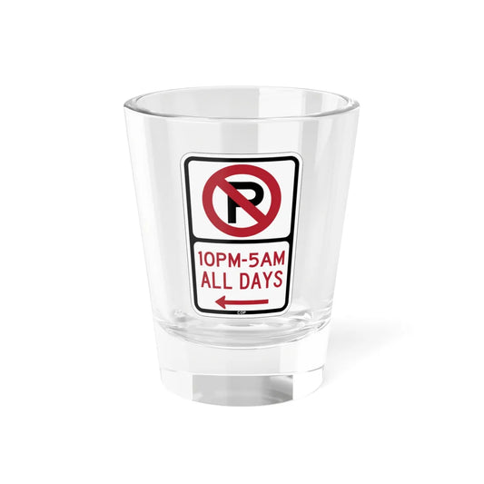 PBOT Road sign P1190L (Oregon) (Road Sign) Shot Glass 1.5oz 1.5oz - Go Mug Yourself