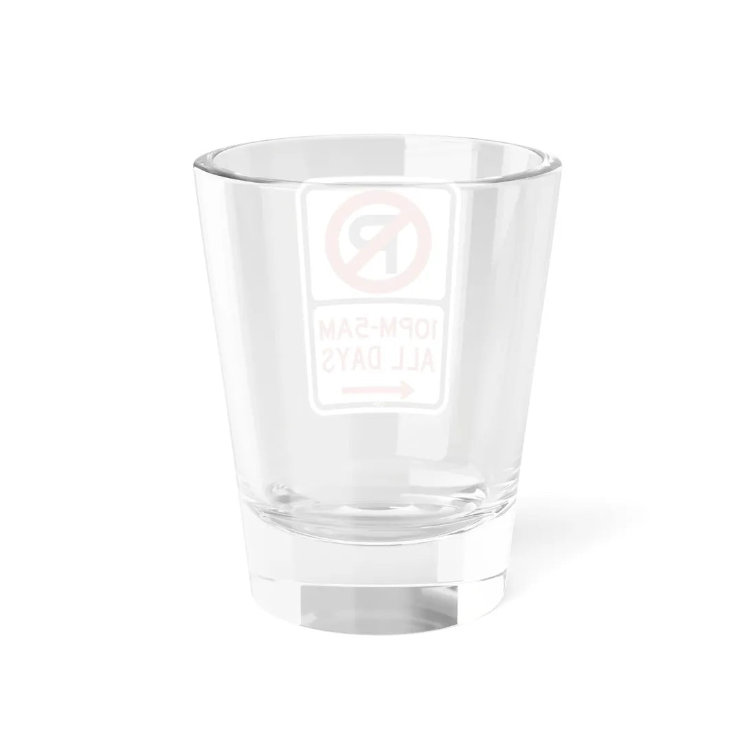 PBOT Road sign P1190L (Oregon) (Road Sign) Shot Glass 1.5oz - Go Mug Yourself