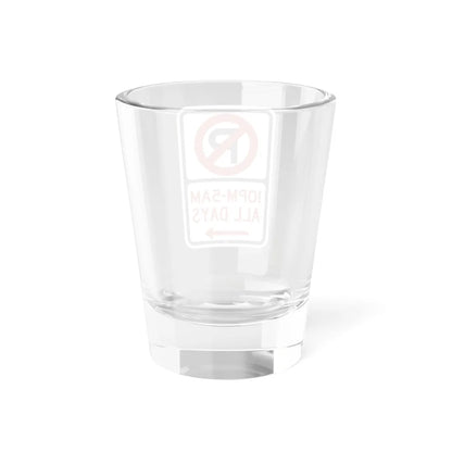 PBOT Road sign P1190R (Oregon) (Road Sign) Shot Glass 1.5oz - Go Mug Yourself
