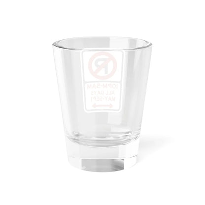 PBOT Road sign P1191D (Oregon) (Road Sign) Shot Glass 1.5oz - Go Mug Yourself
