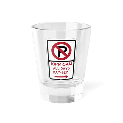 PBOT Road sign P1191R (Oregon) (Road Sign) Shot Glass 1.5oz 1.5oz - Go Mug Yourself