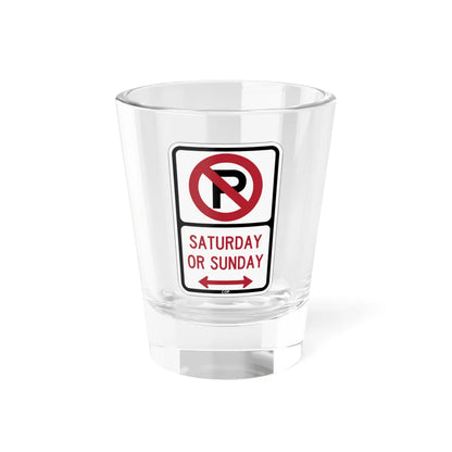 PBOT Road sign P1210D (Oregon) (Road Sign) Shot Glass 1.5oz 1.5oz - Go Mug Yourself