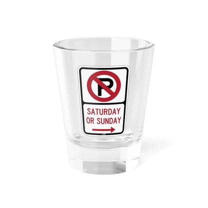 PBOT Road sign P1210R (Oregon) (Road Sign) Shot Glass 1.5oz 1.5oz - Go Mug Yourself