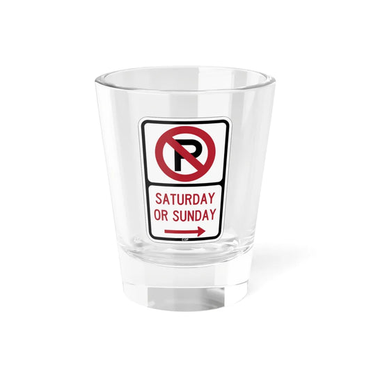 PBOT Road sign P1210R (Oregon) (Road Sign) Shot Glass 1.5oz 1.5oz - Go Mug Yourself