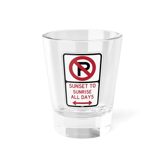 PBOT Road sign P1230D (Oregon) (Road Sign) Shot Glass 1.5oz 1.5oz - Go Mug Yourself