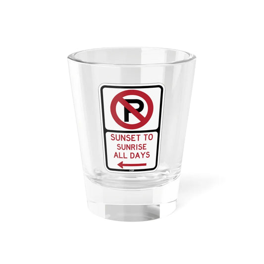 PBOT Road sign P1230L (Oregon) (Road Sign) Shot Glass 1.5oz 1.5oz - Go Mug Yourself