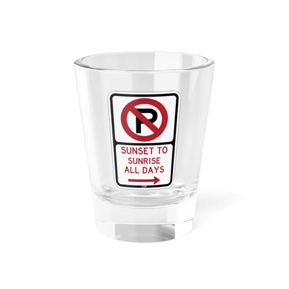 PBOT Road sign P1230R (Oregon) (Road Sign) Shot Glass 1.5oz 1.5oz - Go Mug Yourself