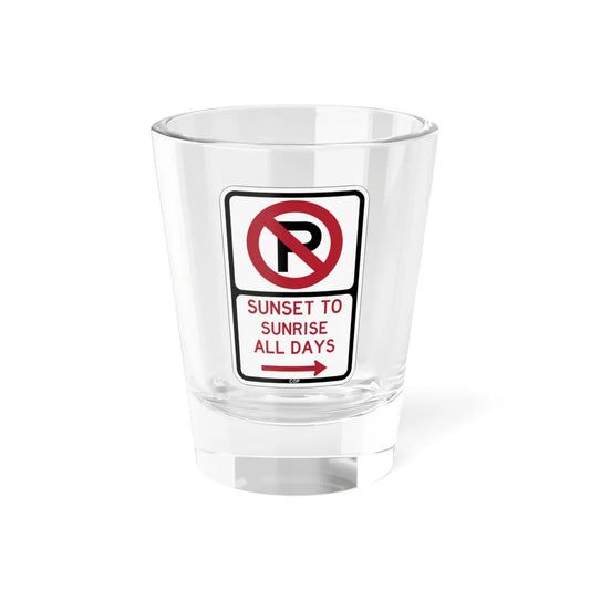 PBOT Road sign P1230R (Oregon) (Road Sign) Shot Glass 1.5oz 1.5oz - Go Mug Yourself
