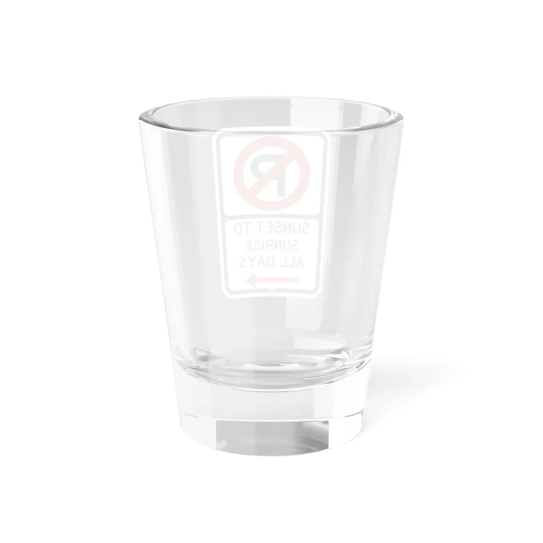 PBOT Road sign P1230R (Oregon) (Road Sign) Shot Glass 1.5oz - Go Mug Yourself