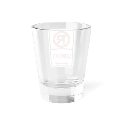 PBOT Road sign P1260D (Oregon) (Road Sign) Shot Glass 1.5oz - Go Mug Yourself