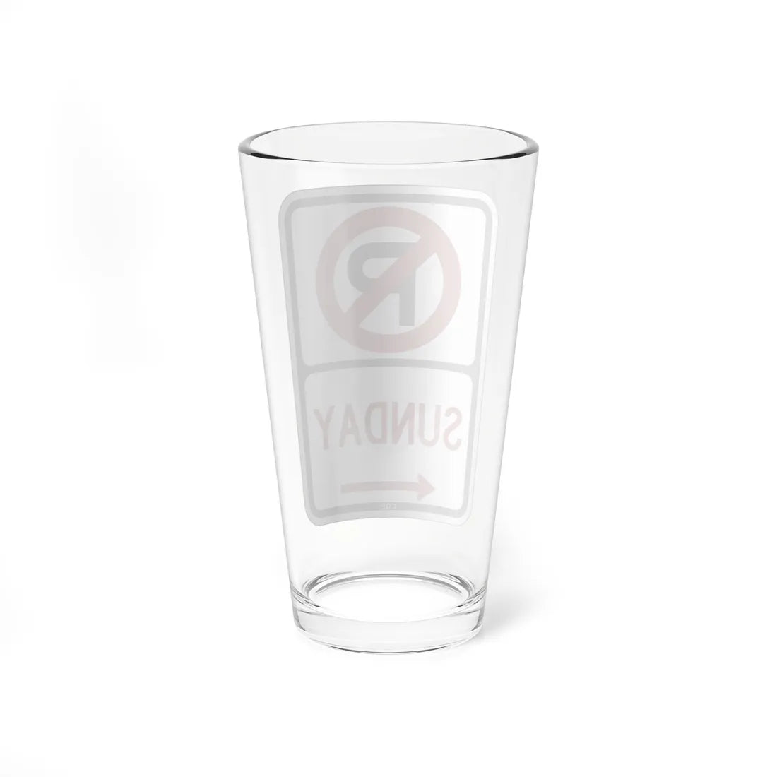 PBOT Road sign P1260L (Oregon) (Road Sign) Pint Glass 16oz - Go Mug Yourself