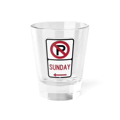 PBOT Road sign P1260L (Oregon) (Road Sign) Shot Glass 1.5oz 1.5oz - Go Mug Yourself