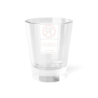 PBOT Road sign P1260L (Oregon) (Road Sign) Shot Glass 1.5oz - Go Mug Yourself