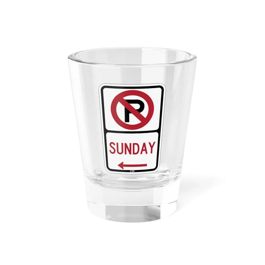 PBOT Road sign P1260R (Oregon) (Road Sign) Shot Glass 1.5oz 1.5oz - Go Mug Yourself