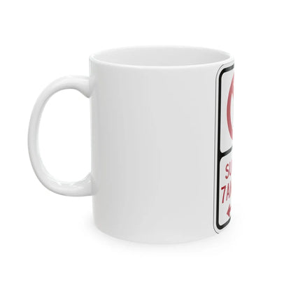 PBOT Road sign P1265D (Oregon) (Road Sign) White Coffee Mug - Go Mug Yourself