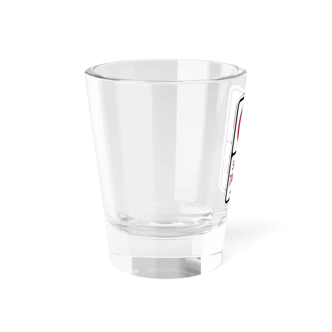 PBOT Road sign P1265R (Oregon) (Road Sign) Shot Glass 1.5oz - Go Mug Yourself