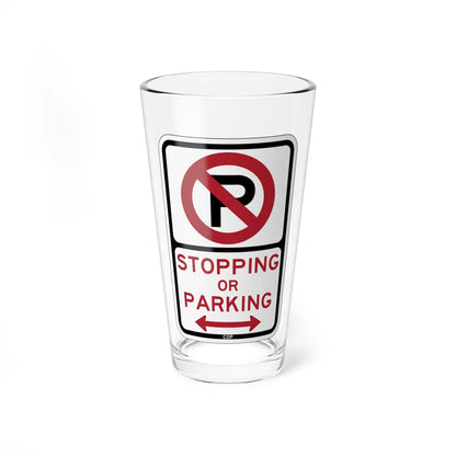 PBOT Road sign P1300D (Oregon) (Road Sign) Pint Glass 16oz 16oz - Go Mug Yourself