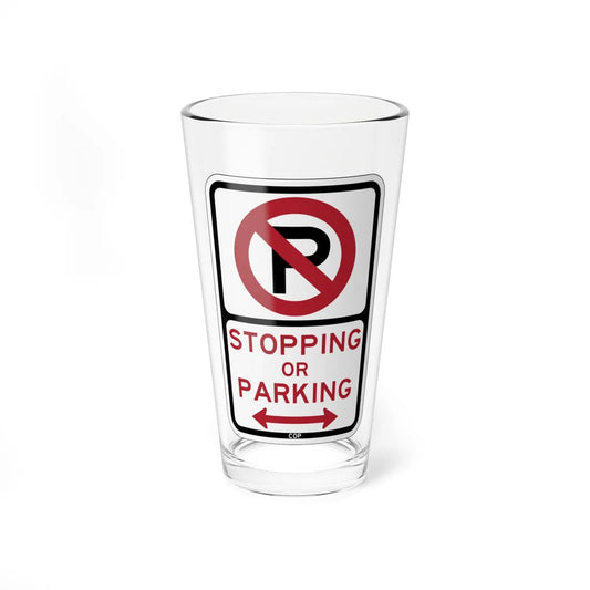 PBOT Road sign P1300D (Oregon) (Road Sign) Pint Glass 16oz 16oz - Go Mug Yourself