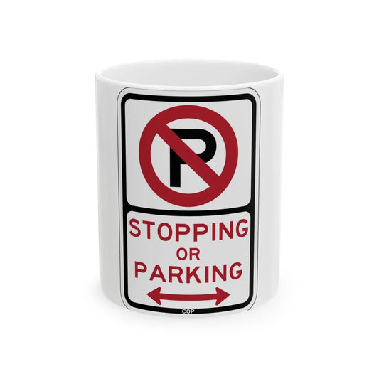 PBOT Road sign P1300D (Oregon) (Road Sign) White Coffee Mug 11oz - Go Mug Yourself