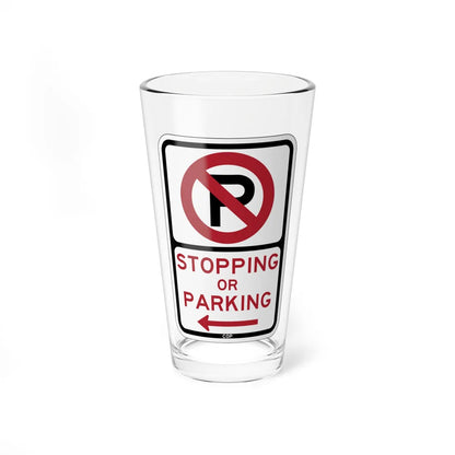 PBOT Road sign P1300L (Oregon) (Road Sign) Pint Glass 16oz 16oz - Go Mug Yourself