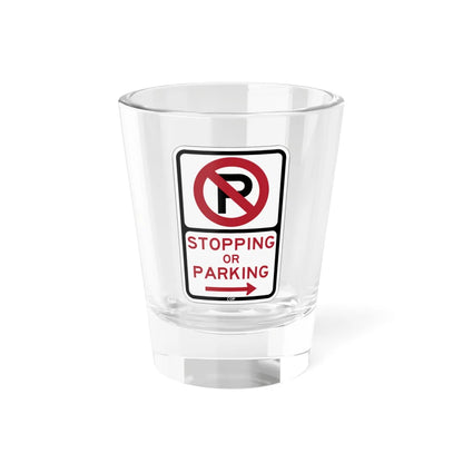 PBOT Road sign P1300R (Oregon) (Road Sign) Shot Glass 1.5oz 1.5oz - Go Mug Yourself