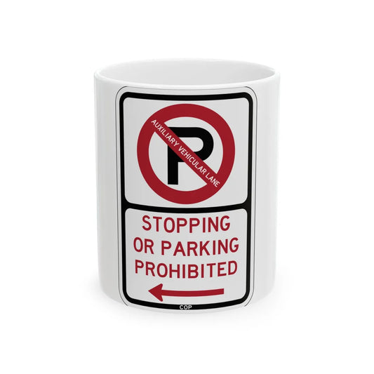 PBOT Road sign P1305L (Oregon) (Road Sign) White Coffee Mug 11oz - Go Mug Yourself