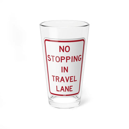 PBOT Road sign P1330 (Oregon) (Road Sign) Pint Glass 16oz 16oz - Go Mug Yourself