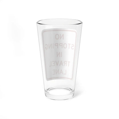 PBOT Road sign P1330 (Oregon) (Road Sign) Pint Glass 16oz - Go Mug Yourself