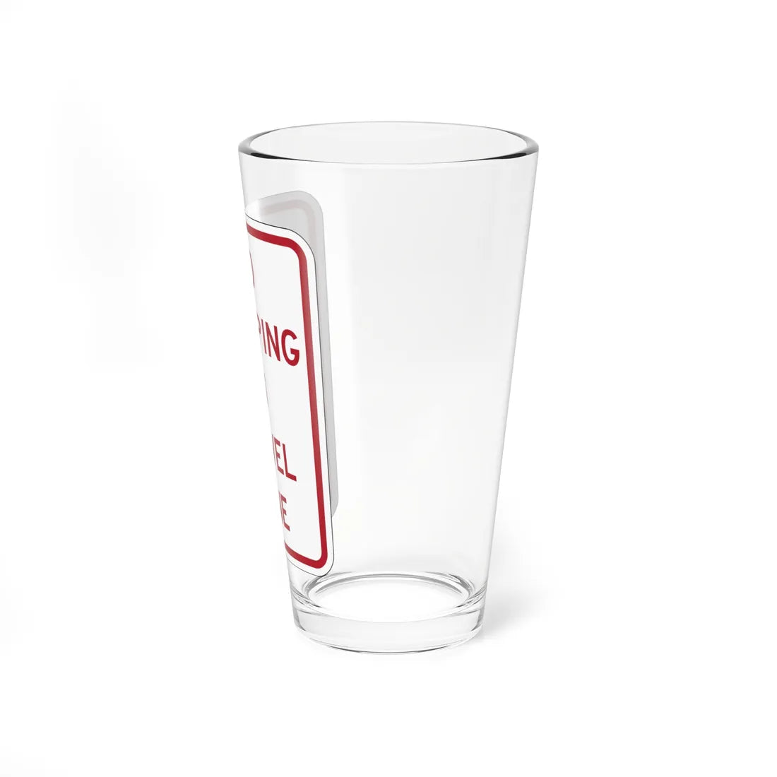 PBOT Road sign P1330 (Oregon) (Road Sign) Pint Glass 16oz - Go Mug Yourself
