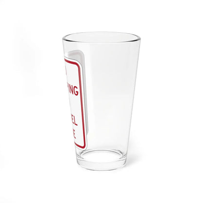 PBOT Road sign P1330 (Oregon) (Road Sign) Pint Glass 16oz - Go Mug Yourself