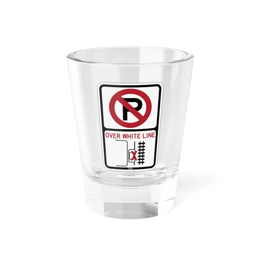 PBOT Road sign P1350 (Oregon) (Road Sign) Shot Glass 1.5oz 1.5oz - Go Mug Yourself
