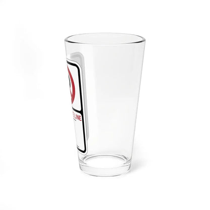 PBOT Road sign P1351 (Oregon) (Road Sign) Pint Glass 16oz - Go Mug Yourself