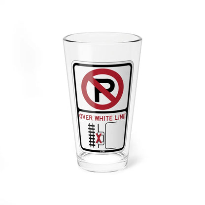 PBOT Road sign P1351 (Oregon) (Road Sign) Pint Glass 16oz - Go Mug Yourself