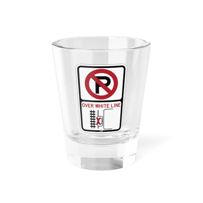 PBOT Road sign P1351 (Oregon) (Road Sign) Shot Glass 1.5oz 1.5oz - Go Mug Yourself