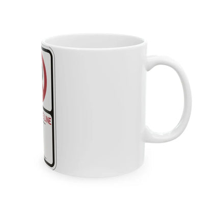 PBOT Road sign P1351 (Oregon) (Road Sign) White Coffee Mug - Go Mug Yourself