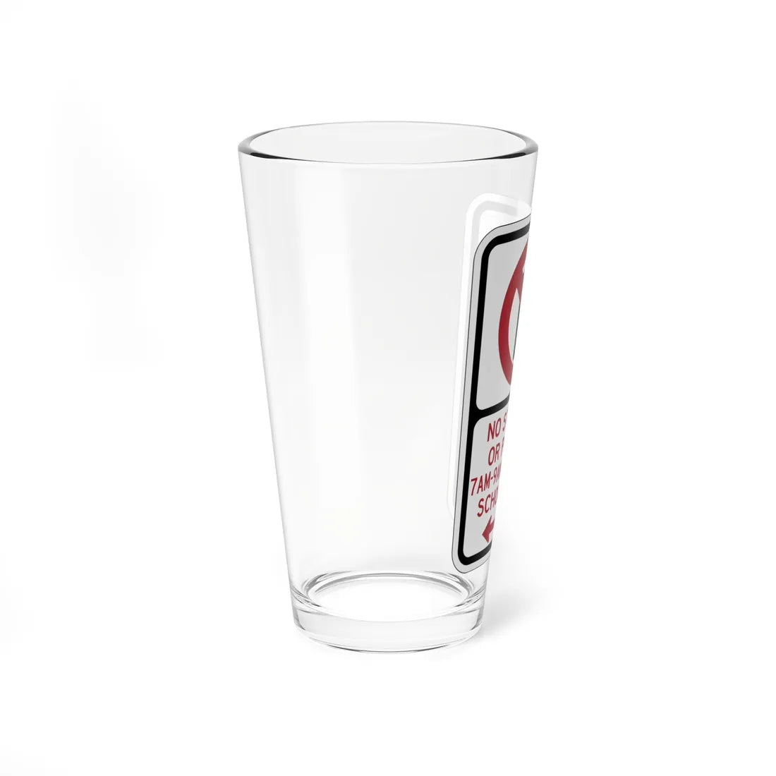 PBOT Road sign P1400D (Oregon) (Road Sign) Pint Glass 16oz - Go Mug Yourself