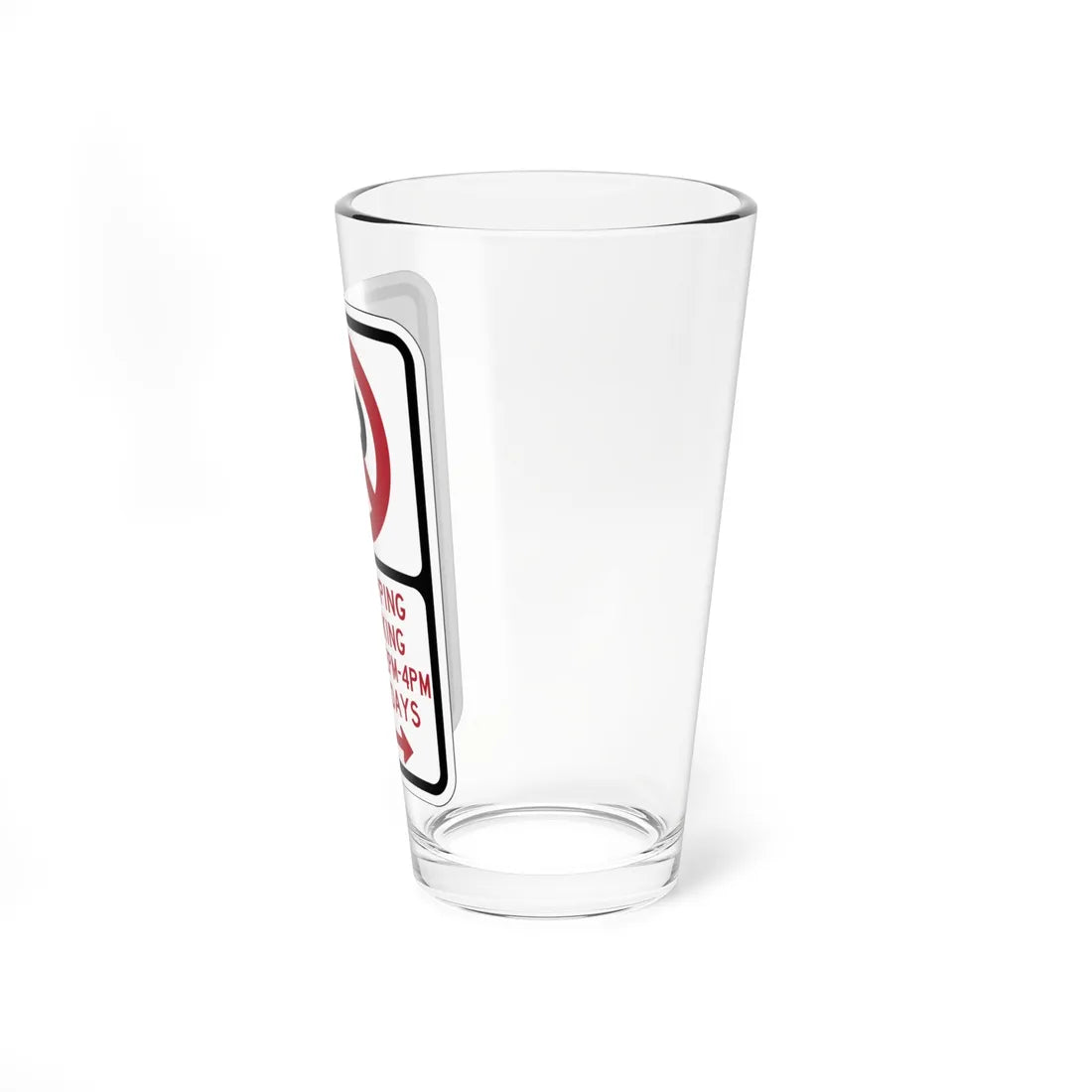 PBOT Road sign P1400D (Oregon) (Road Sign) Pint Glass 16oz - Go Mug Yourself