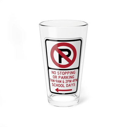 PBOT Road sign P1400L (Oregon) (Road Sign) Pint Glass 16oz 16oz - Go Mug Yourself
