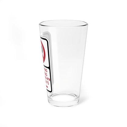 PBOT Road sign P1400L (Oregon) (Road Sign) Pint Glass 16oz - Go Mug Yourself