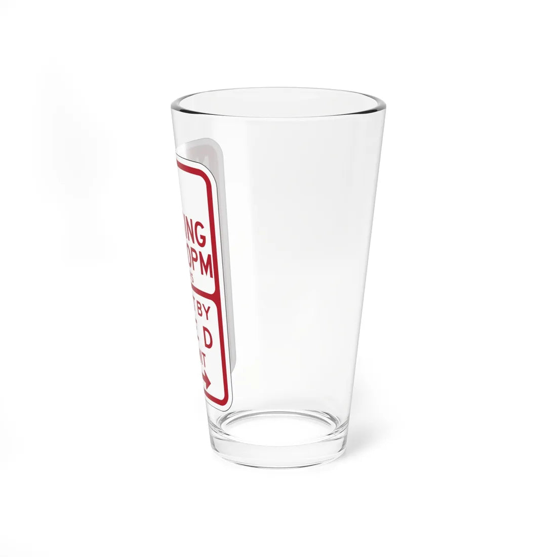 PBOT Road sign P1450D (Oregon) (Road Sign) Pint Glass 16oz - Go Mug Yourself