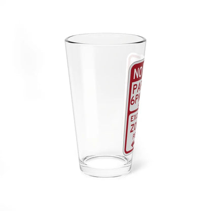 PBOT Road sign P1450D (Oregon) (Road Sign) Pint Glass 16oz - Go Mug Yourself