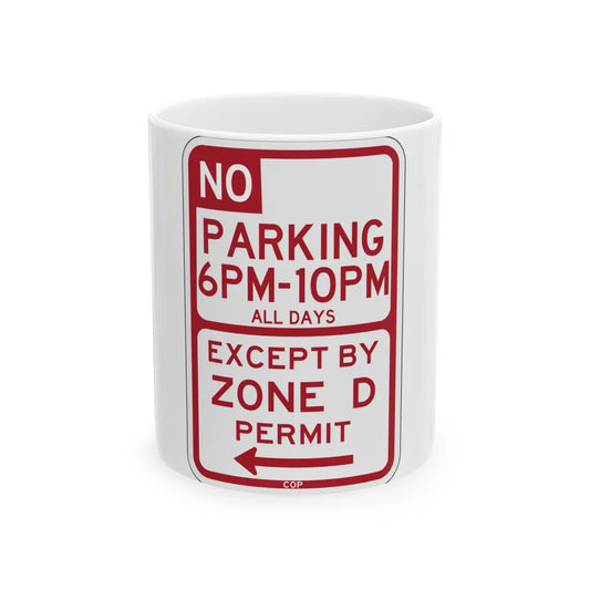 PBOT Road sign P1450L (Oregon) (Road Sign) White Coffee Mug 11oz - Go Mug Yourself