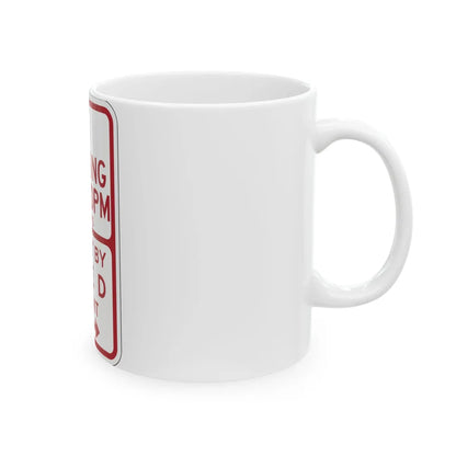 PBOT Road sign P1450R (Oregon) (Road Sign) White Coffee Mug - Go Mug Yourself