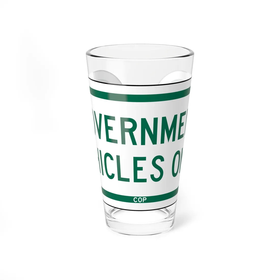 PBOT Road sign P1540 (Oregon) (Road Sign) Pint Glass 16oz 16oz - Go Mug Yourself