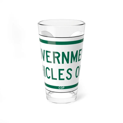 PBOT Road sign P1540 (Oregon) (Road Sign) Pint Glass 16oz 16oz - Go Mug Yourself